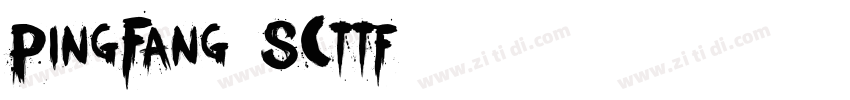 PingFang SCttf字体转换